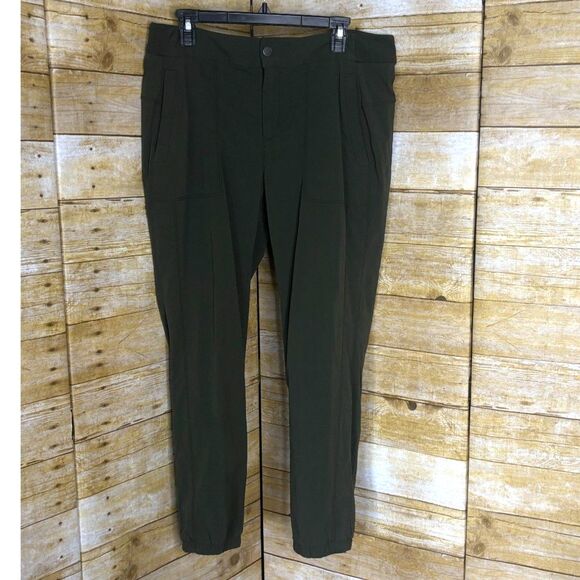 ATHLETA TREKKIE NYLON RIPSTOP CROPPED MID RISE HIKING JOGGER SIZE 14 - Picture 6 of 6
